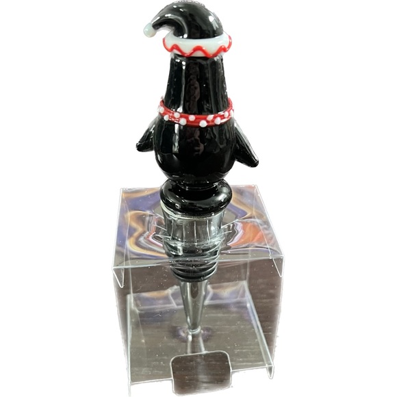 NWT PENGUIN CHRISTMAS WINE STOPPER - Picture 5 of 5